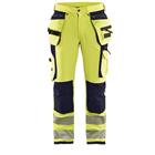 Werkbroek High Vis met 4-weg stretch 1997 - geel/marineblauw