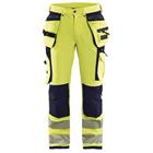 Werkbroek High Vis met 4-weg stretch 1997 - geel/marineblauw