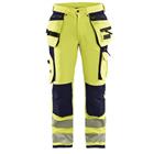 Werkbroek High Vis met 4-weg stretch 1997 - geel/marineblauw