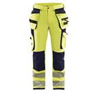 Werkbroek High Vis met 4-weg stretch 1997 - geel/marineblauw