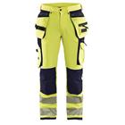 Werkbroek High Vis met 4-weg stretch 1997 - geel/marineblauw