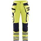 Werkbroek High Vis met 4-weg stretch 1997 - geel/marineblauw