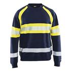 Sweater High Vis 3359 - marineblauw/fluo geel