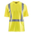 T-shirt High Vis lange mouw UPF 40+ UV V hals 3382 geel