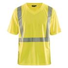 T-shirt High Vis lange mouw UPF 40+ UV V hals 3386 geel