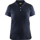 Poloshirt Dames korte mouw knoopsluiting 3390 - marineblauw/zwart