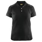 Poloshirt Dames korte mouw knoopsluiting 3390 - zwart/donkergrijs