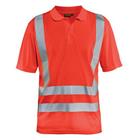 Poloshirt korte mouw knoopsluiting High Vis 3391- fluo rood