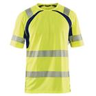 T-Shirt High Vis UV 3397 - marineblauw/fluo geel