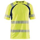 T-Shirt High Vis UV 3397 - marineblauw/fluo geel