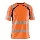 T-Shirt High Vis UV 3397 - marineblauw/fluo oranje