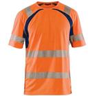 T-Shirt High Vis UV 3397 - marineblauw/fluo oranje