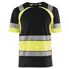 T-shirt High Vis UV korte mouw ronde hals 3421 - marineblauw/fluo geel