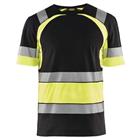 T-shirt High Vis UV korte mouw ronde hals 3421 - marineblauw/fluo geel