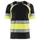 T-shirt High Vis UV korte mouw ronde hals 3421 - marineblauw/fluo geel