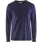 T-shirt lange mouw - marineblauw