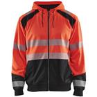 Sweatshirt Hooded High Vis 3546 - rood/zwart