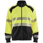 Sweatshirt hele rits High Vis 3558 - geel/zwart