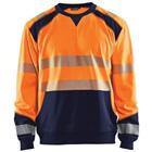 Sweatshirt High Vis 3541 - oranje/marineblauw