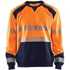 Sweatshirt High Vis 3541 - oranje/marineblauw