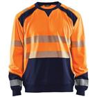 Sweatshirt High Vis 3541 - oranje/marineblauw