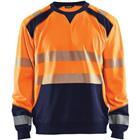 Sweatshirt High Vis 3541 - oranje/marineblauw