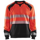 Sweatshirt High Vis 3541 - rood/zwart