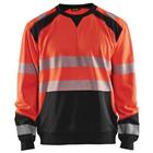 Sweatshirt High Vis 3541 - rood/zwart