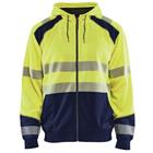 Sweatshirt Hooded High Vis 3546 - geel/marineblauw