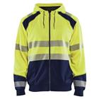 Sweatshirt Hooded High Vis 3546 - geel/marineblauw