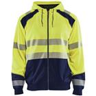 Sweatshirt Hooded High Vis 3546 - geel/marineblauw