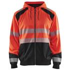 Sweatshirt Hooded High Vis 3546 - rood/zwart