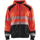 Sweatshirt Hooded High Vis 3546 - rood/zwart