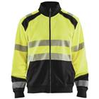 Sweatshirt hele rits High Vis 3558 - geel/zwart