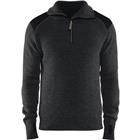 Sweater Wol 4630 - donkergrijs/zwart