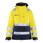 Winterjas High Vis Dames 4872 geel/marineblauw