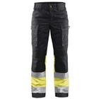 Werkbroek Dames High Vis met stretch 7161 - marineblauw/geel