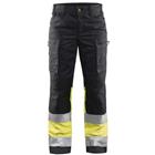 Werkbroek Dames High Vis met stretch 7161 - marineblauw/geel