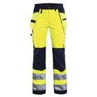 Werkbroek Softshell Dames High Vis 7167 - geel/marineblauw