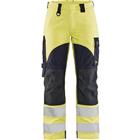 Werkbroek Multinorm Dames vlamvertragend High Vis 7189-gee/marineblauw