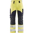 Werkbroek Multinorm Dames vlamvertragend High Vis 7189-gee/marineblauw