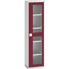 Kast Verso - transparante deuren - 4 legborden 525x350x2000 - Bott