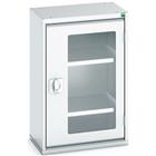 Hoge kast Verso 525x350x800mm met raamdeur en 2 legborden - BOTT