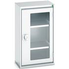 Hoge kast Verso 525x350x900mm met raamdeur en 2 legborden - BOTT