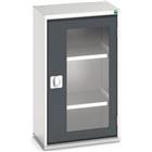 Hoge kast Verso 525x350x900mm met raamdeur en 2 legborden - BOTT