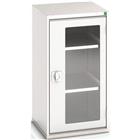 Hoge kast Verso 525x550x1000mm met raamdeur en 2 legborden - BOTT