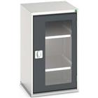 Hoge kast Verso 525x550x900mm met raamdeur en 2 legborden - BOTT