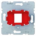 Draagplaat Modular-Jack Basiselement 1 connector Zonder label rood 454001