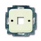 SI Centraalplaat 1 x MJ Modular-Jack Basiselement met centrale afdekplaat 1 connector Zonder label wit 2CKA001753A3825