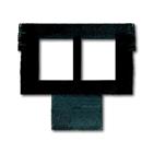 Alpha Onderdeel/Centraalplaat Modular-Jack Basiselement Kunststof Zwart